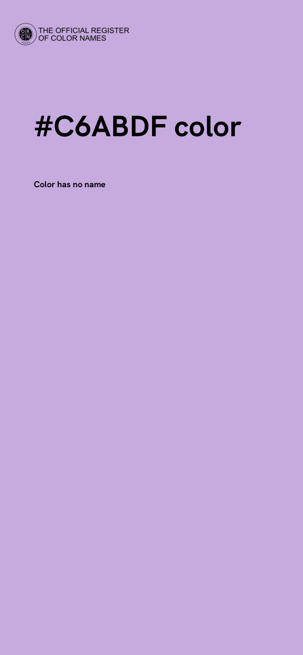 #C6ABDF color image