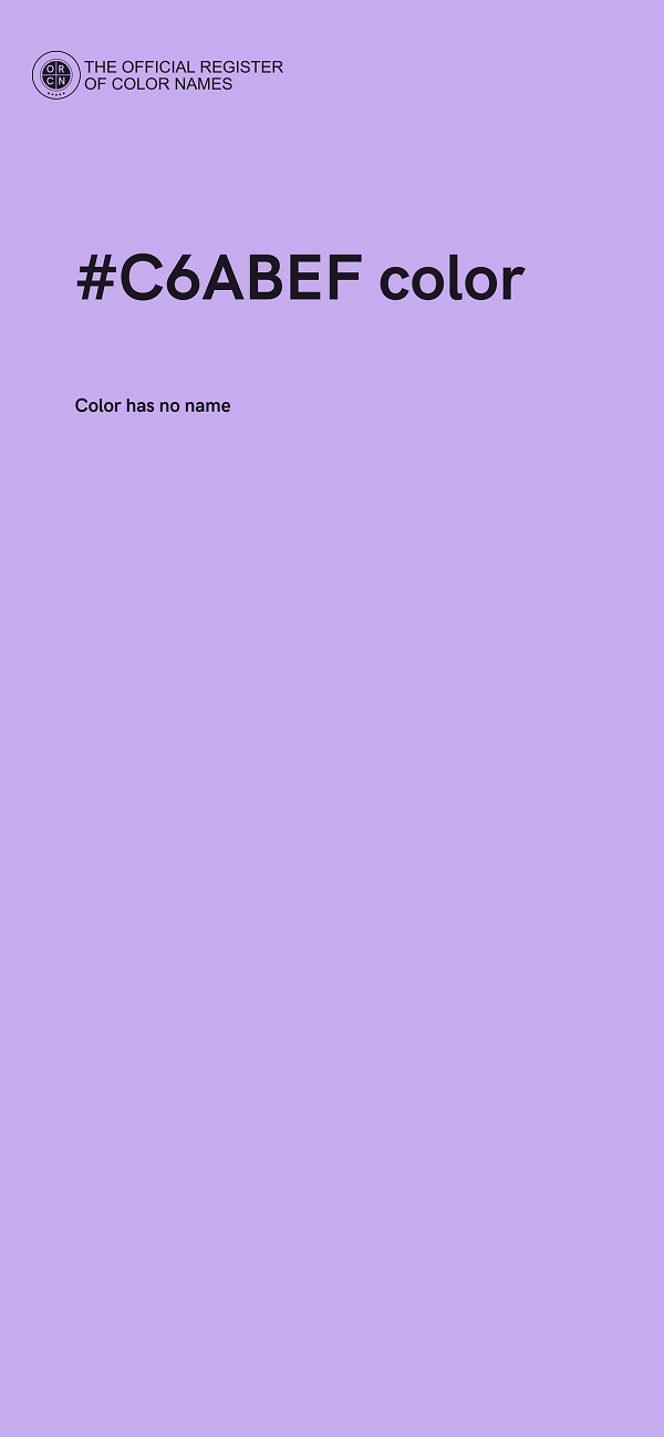 #C6ABEF color image