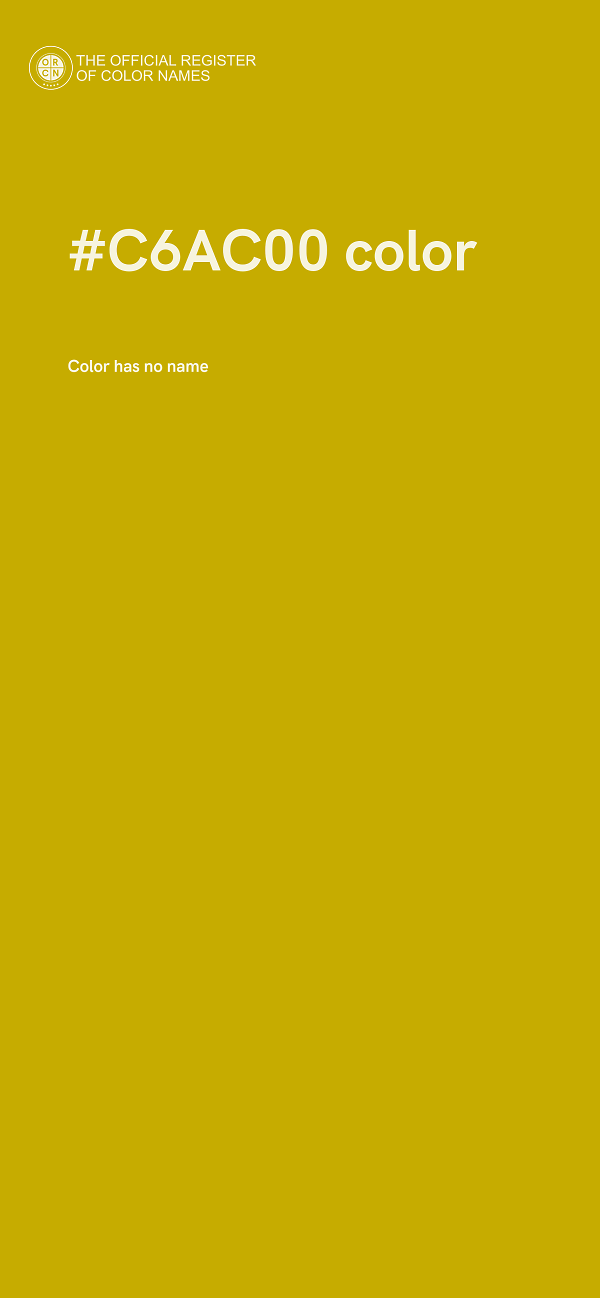#C6AC00 color image