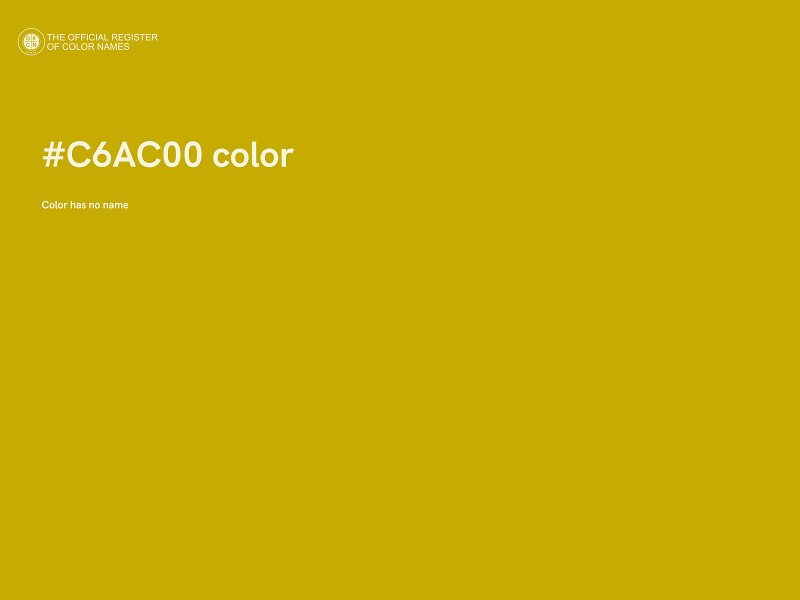 #C6AC00 color image