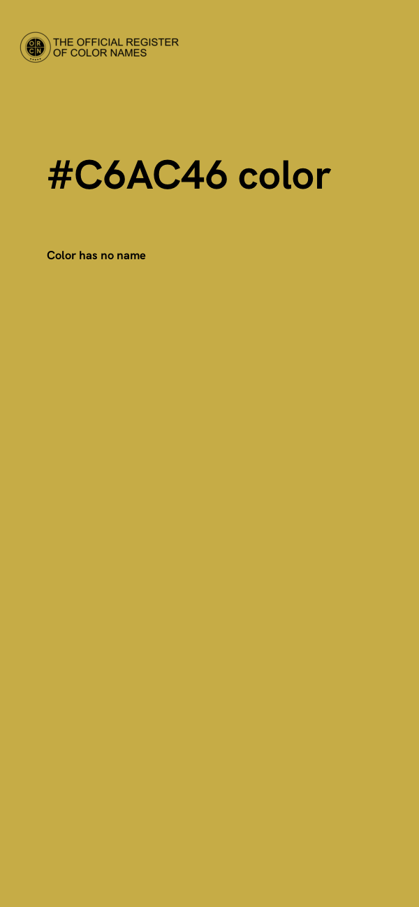 #C6AC46 color image