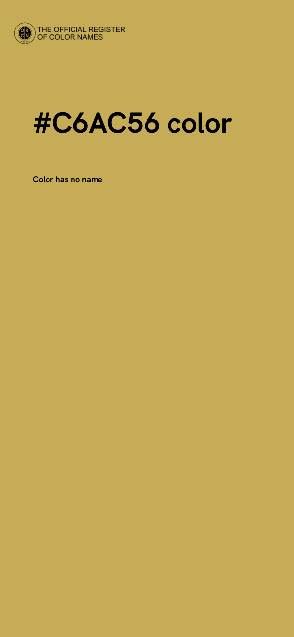 #C6AC56 color image