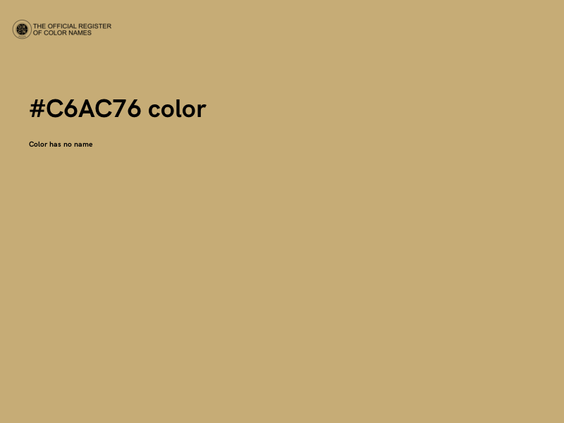 #C6AC76 color image