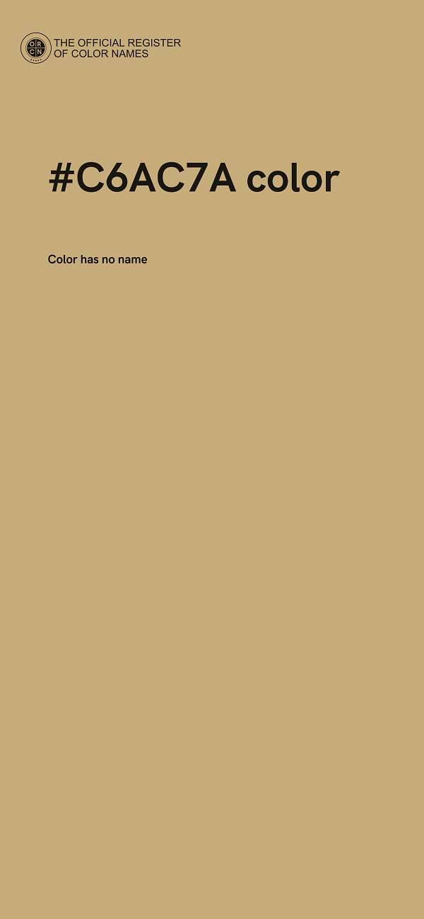 #C6AC7A color image