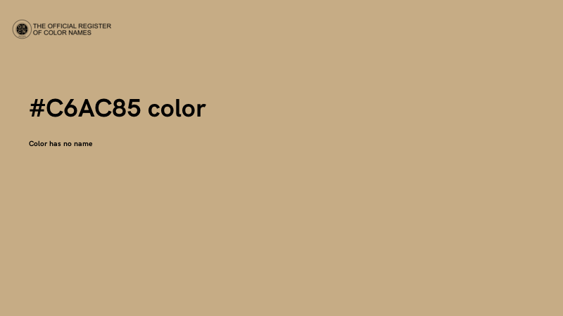 #C6AC85 color image