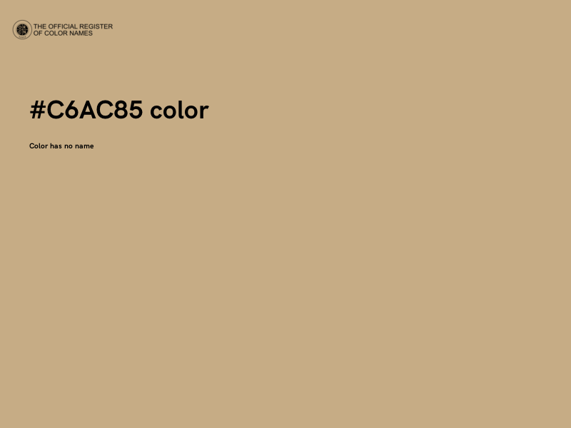 #C6AC85 color image