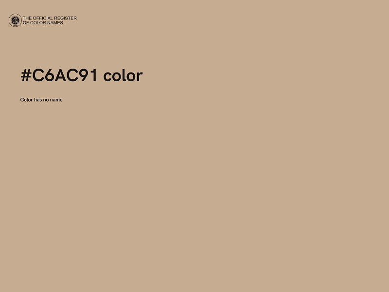 #C6AC91 color image