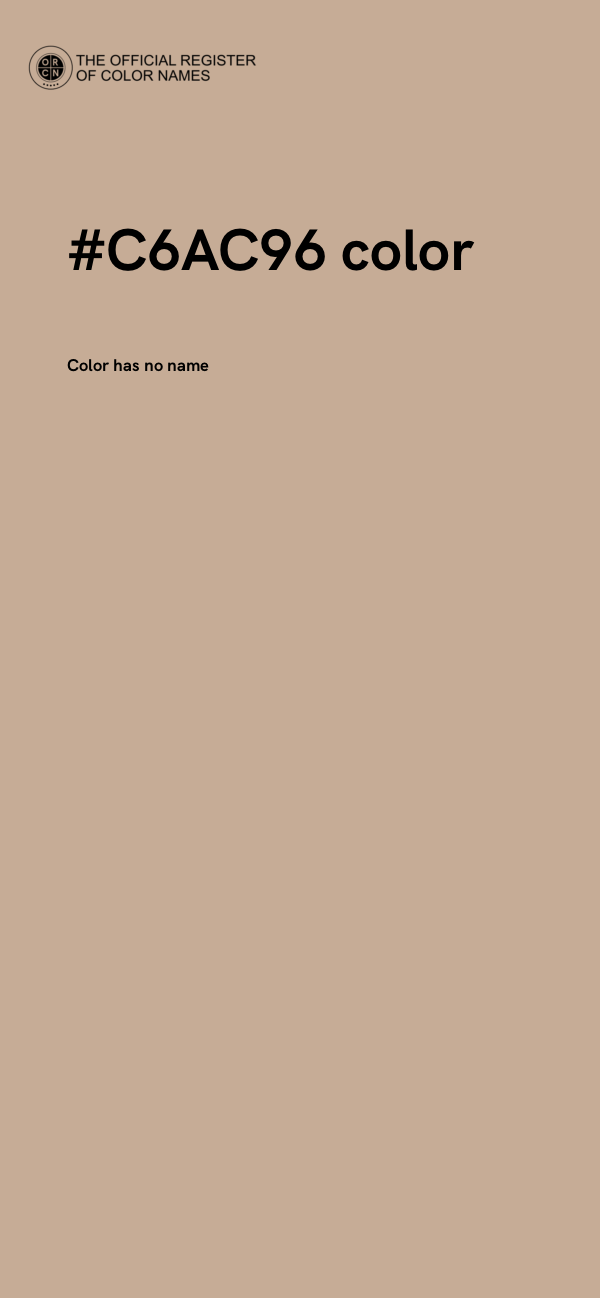 #C6AC96 color image