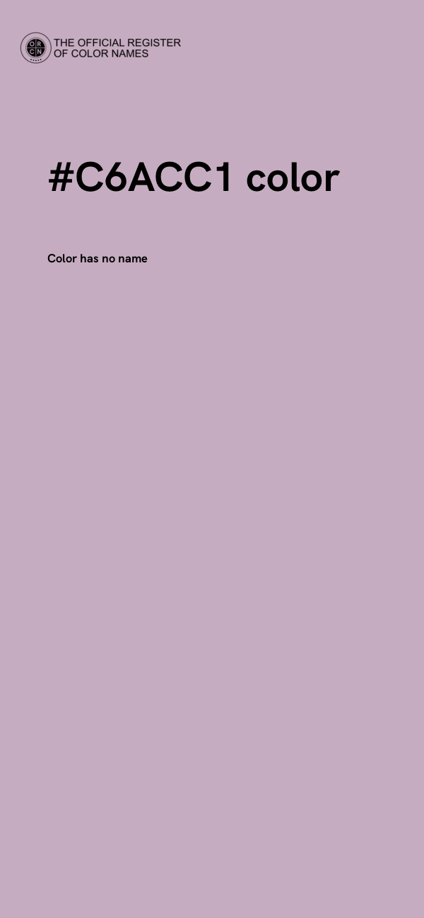 #C6ACC1 color image