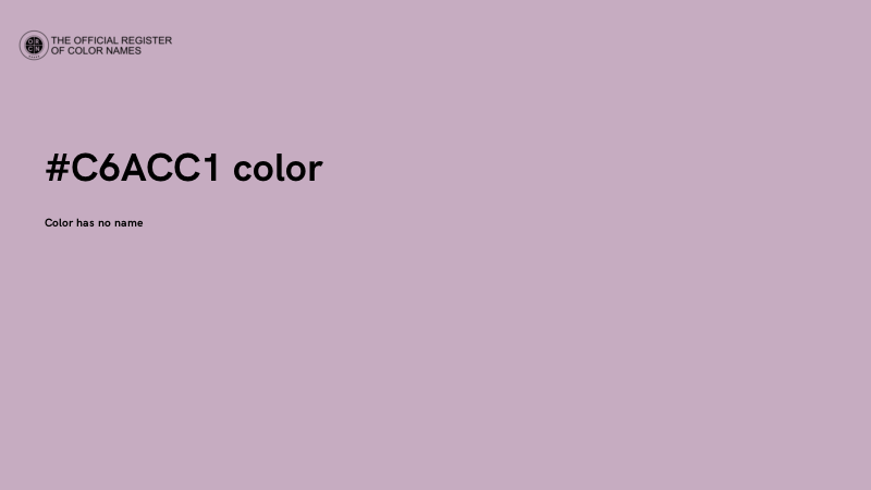 #C6ACC1 color image
