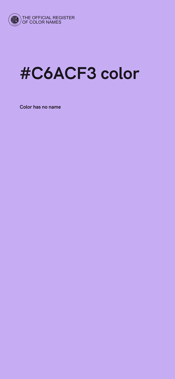 #C6ACF3 color image