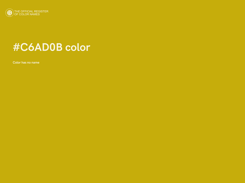 #C6AD0B color image