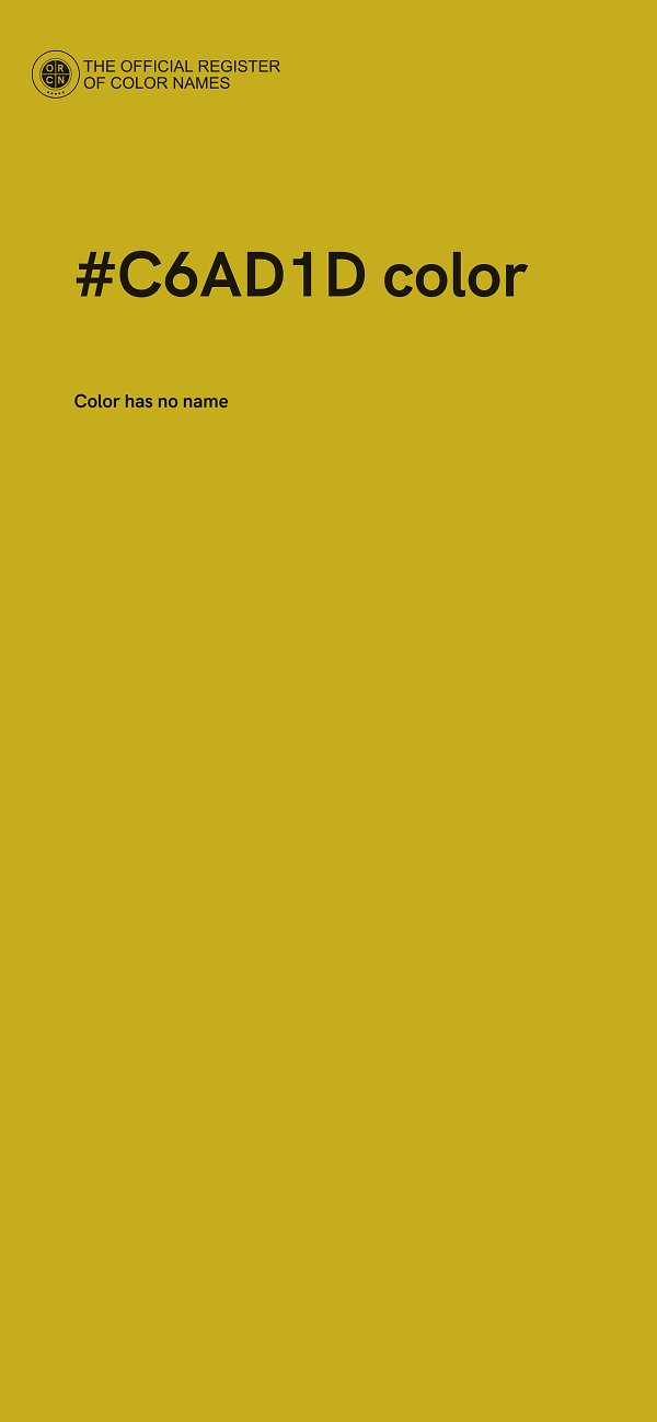 #C6AD1D color image