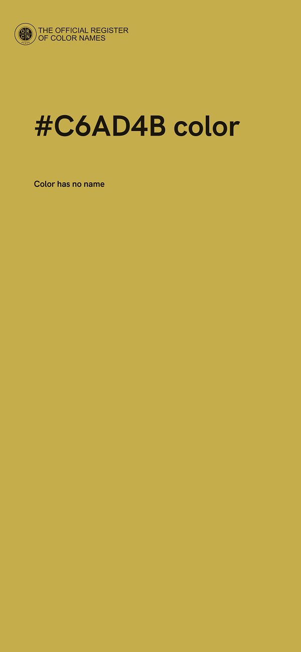 #C6AD4B color image