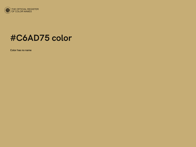 #C6AD75 color image