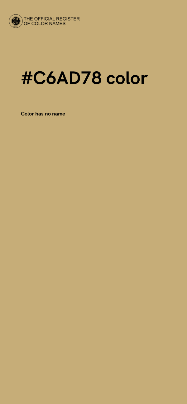#C6AD78 color image