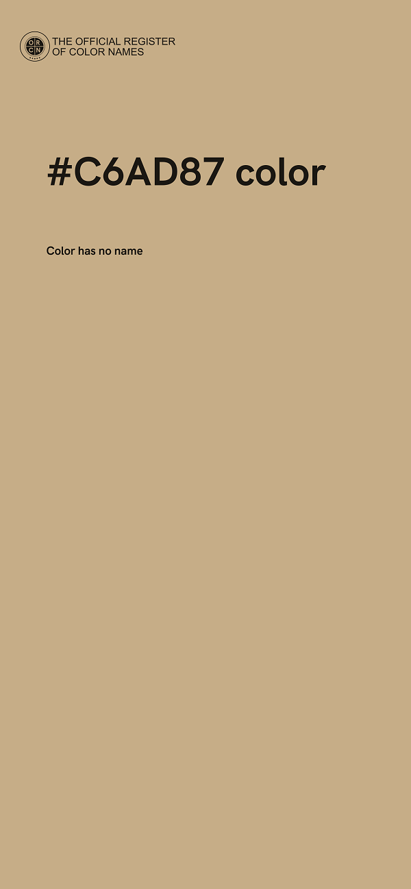 #C6AD87 color image