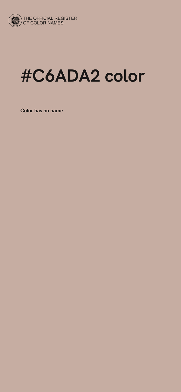 #C6ADA2 color image