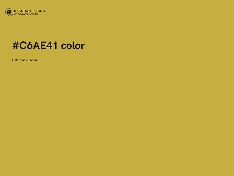 #C6AE41 color image