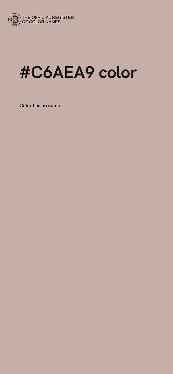 #C6AEA9 color image