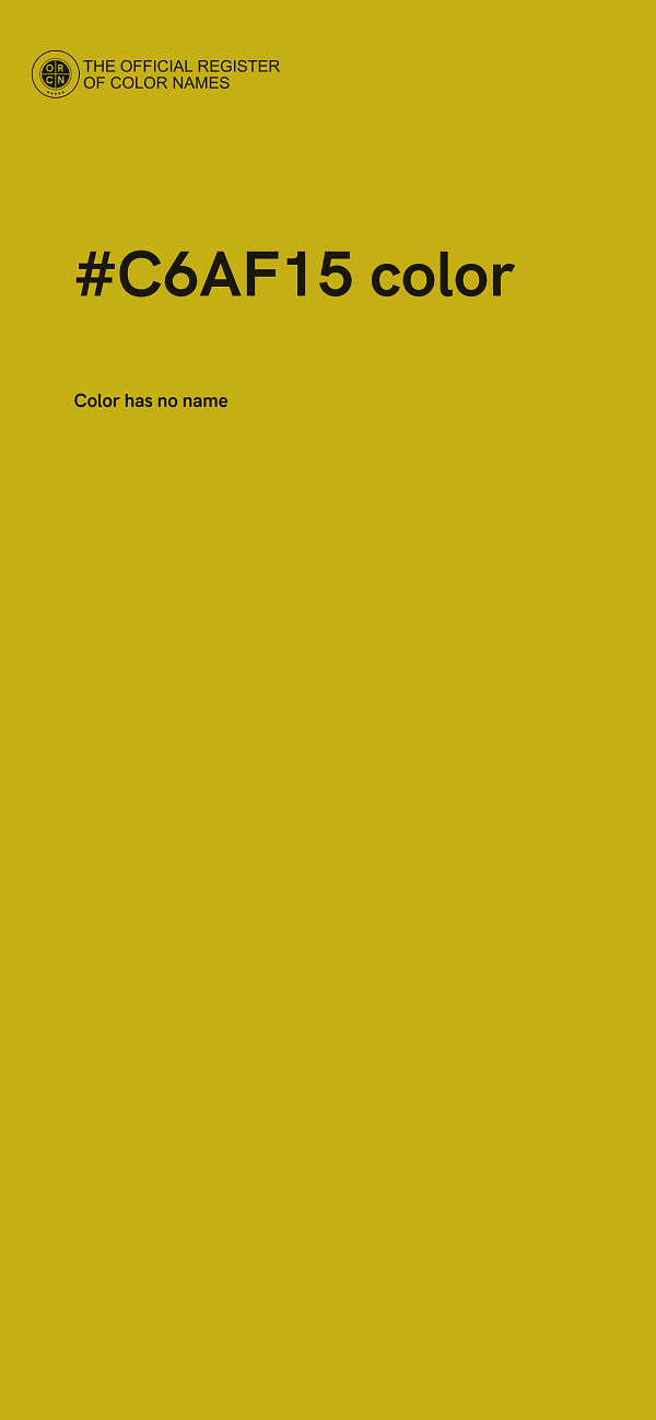 #C6AF15 color image