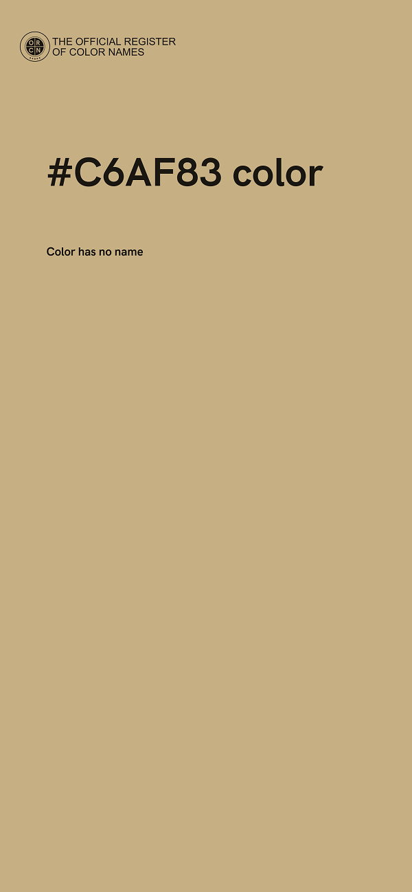 #C6AF83 color image
