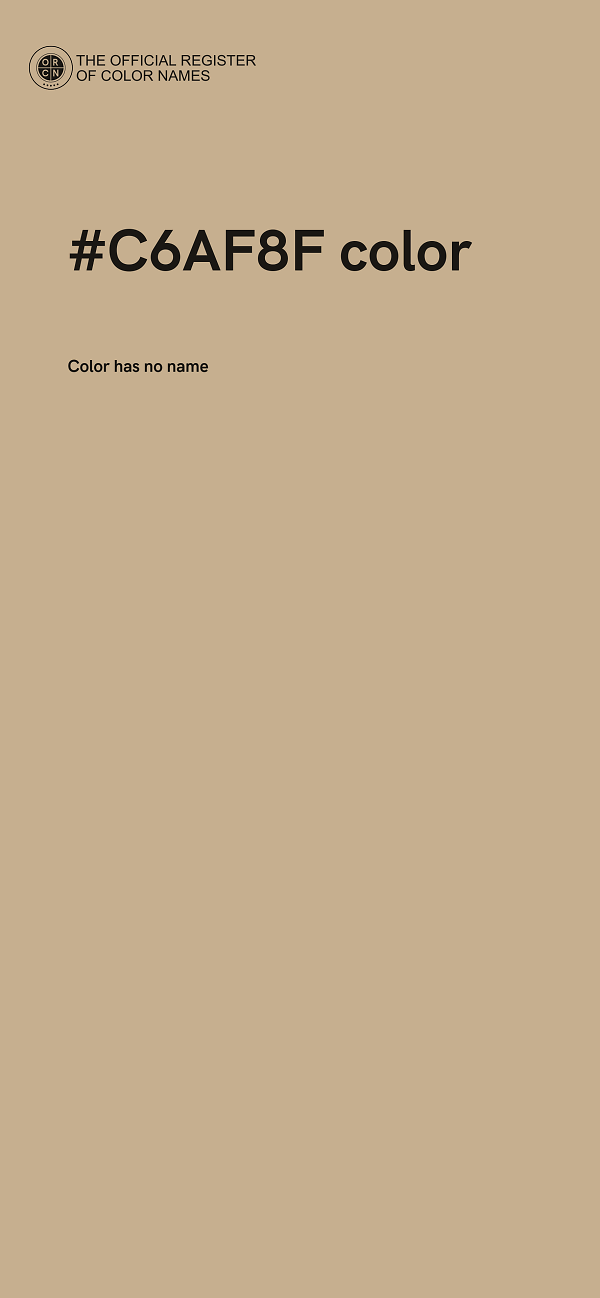 #C6AF8F color image