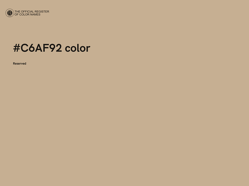 #C6AF92 color image