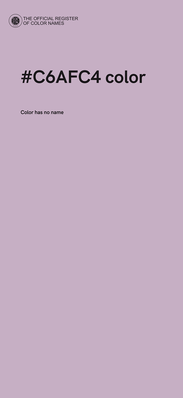 #C6AFC4 color image