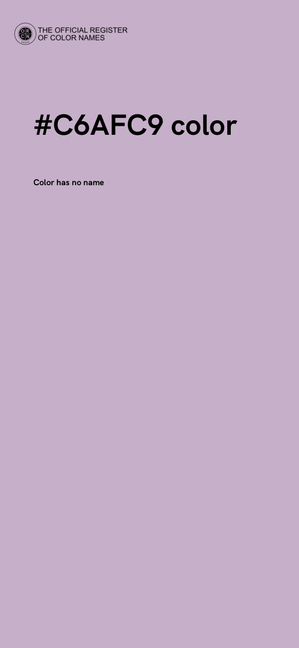 #C6AFC9 color image