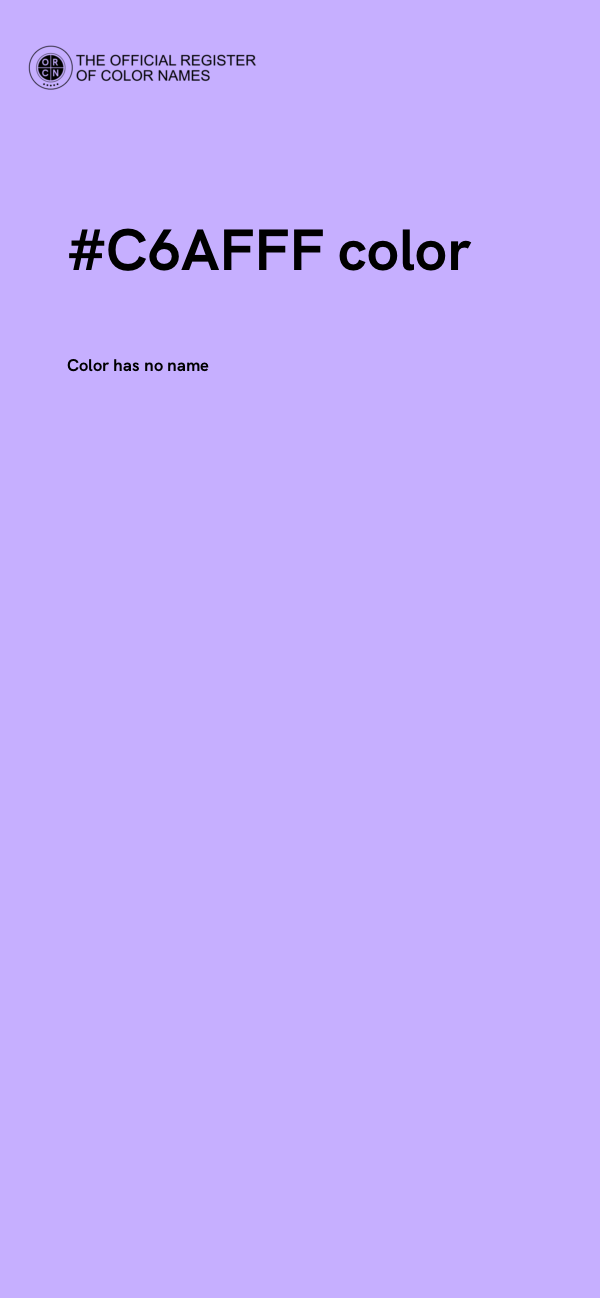 #C6AFFF color image