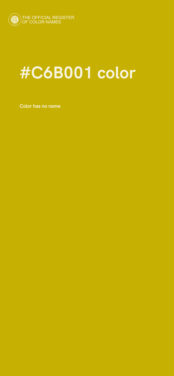 #C6B001 color image