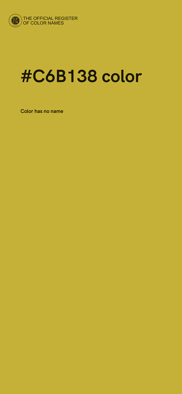 #C6B138 color image