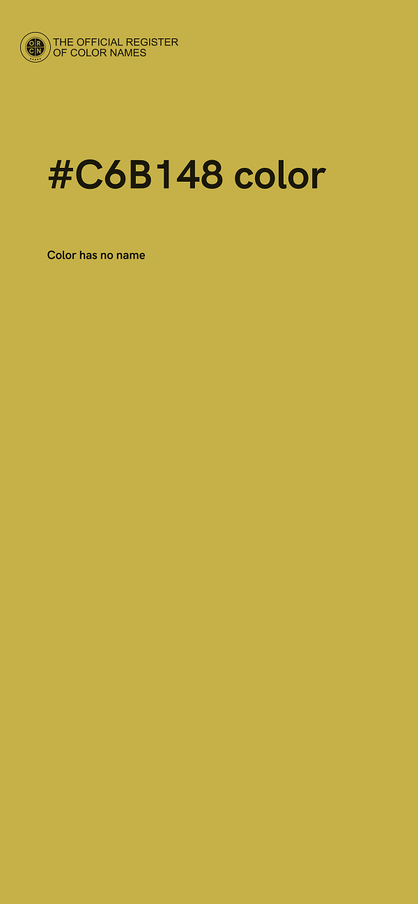 #C6B148 color image