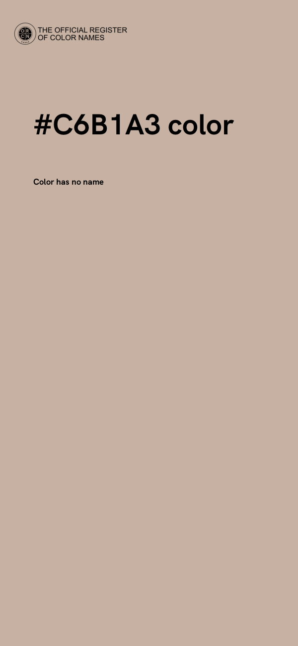 #C6B1A3 color image