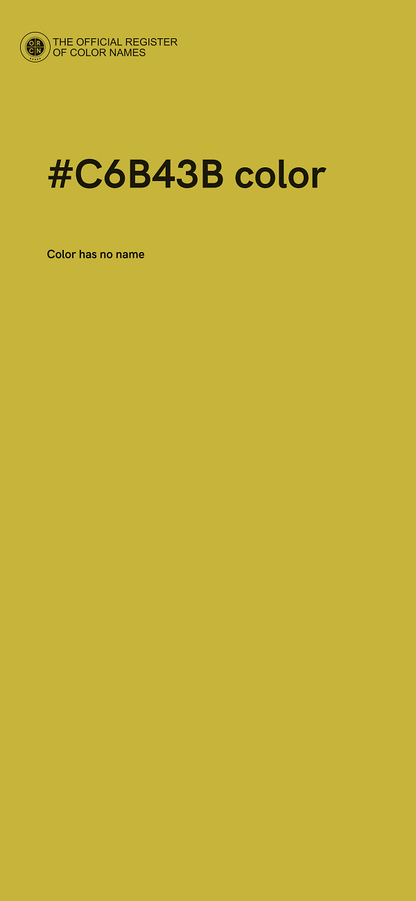 #C6B43B color image