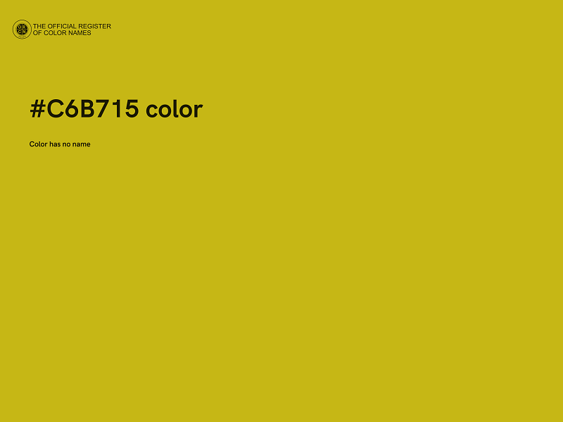 #C6B715 color image