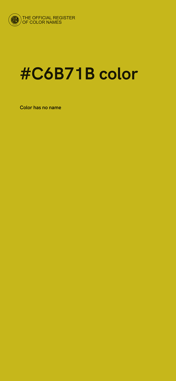 #C6B71B color image