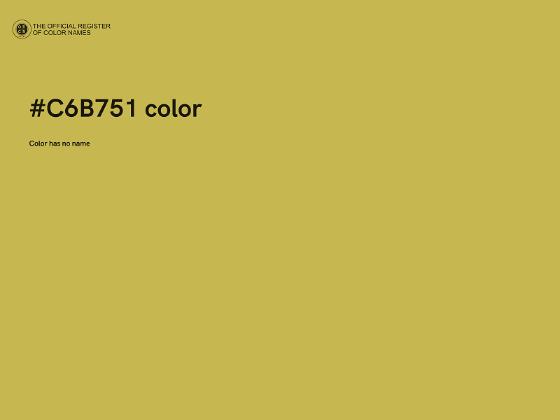 #C6B751 color image