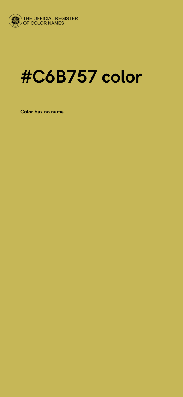 #C6B757 color image