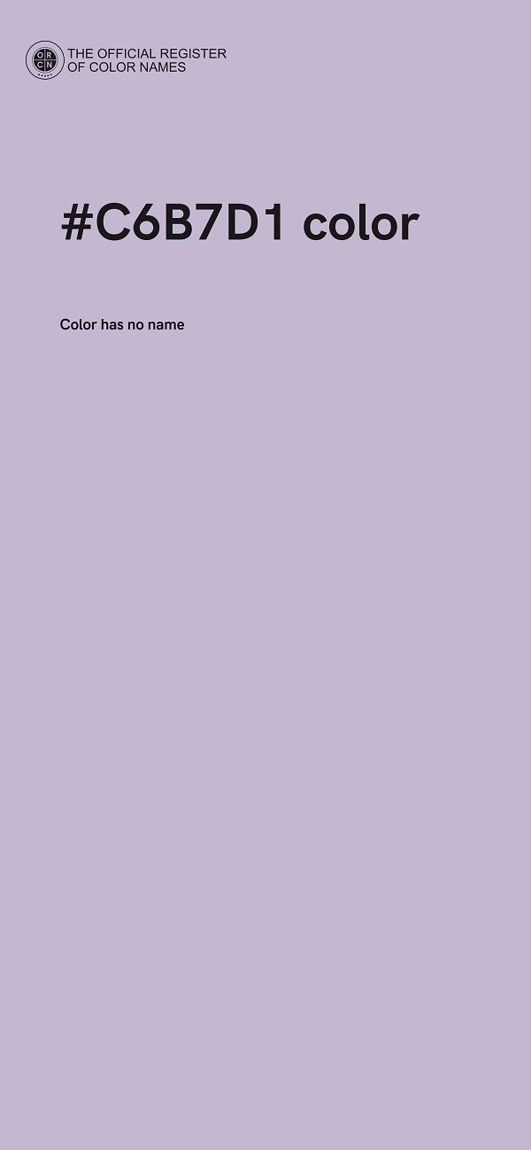 #C6B7D1 color image