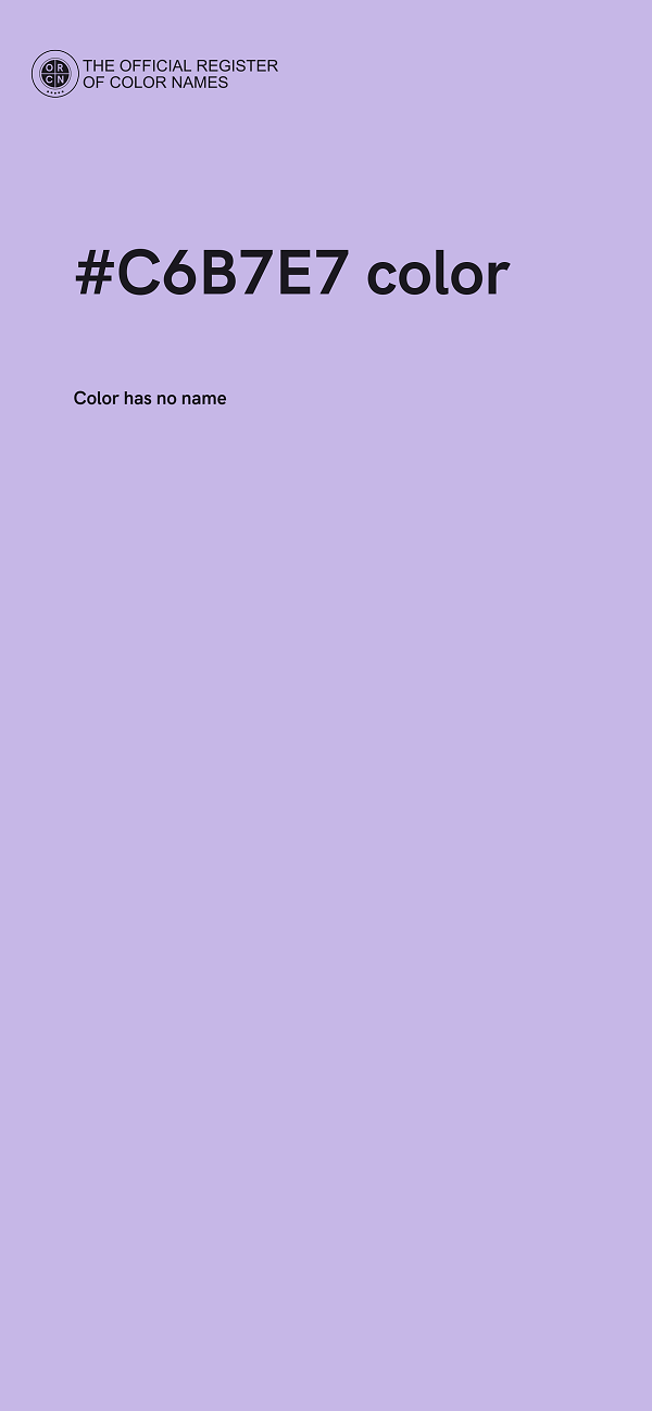 #C6B7E7 color image