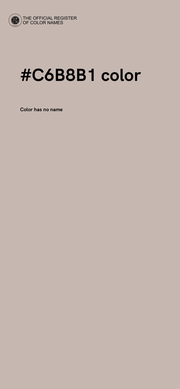 #C6B8B1 color image