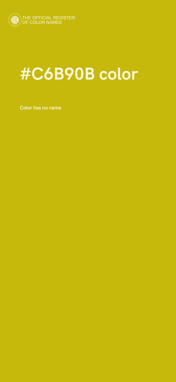 #C6B90B color image