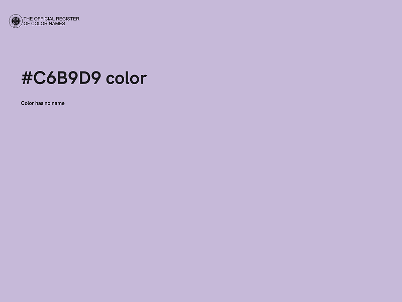 #C6B9D9 color image