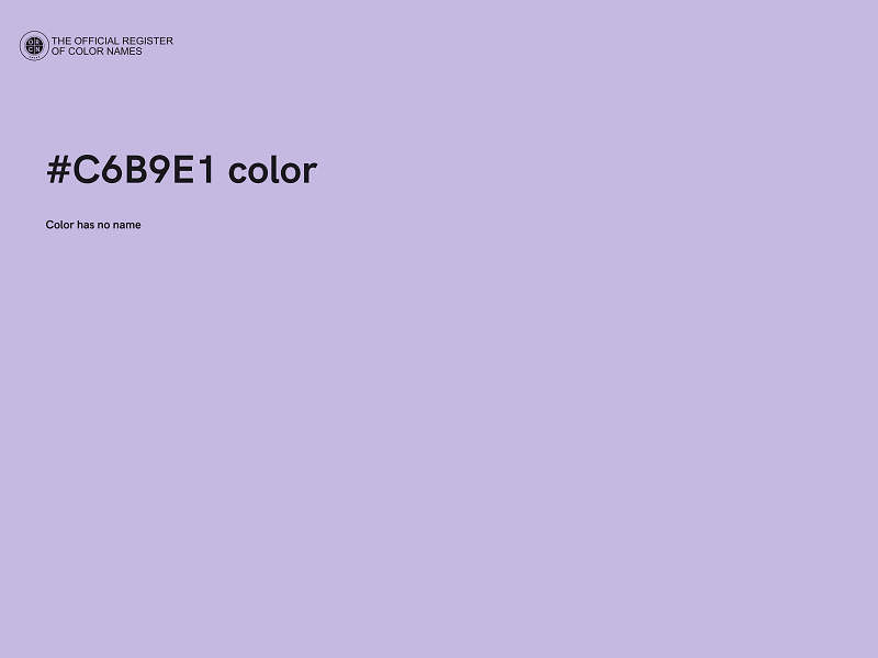 #C6B9E1 color image