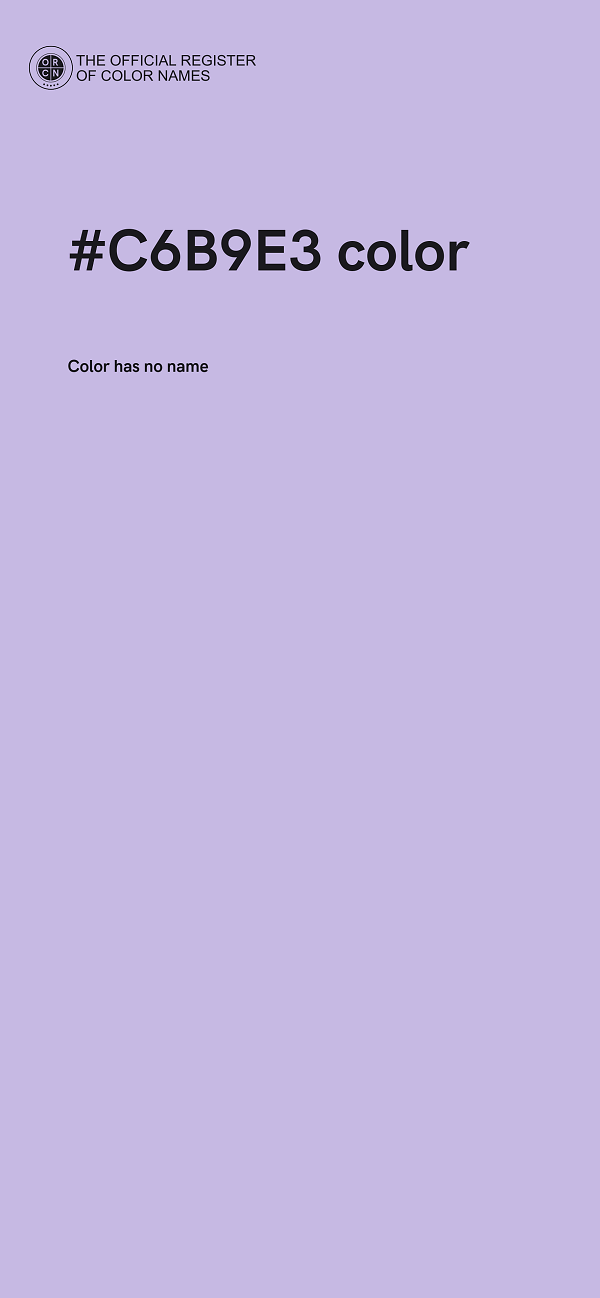 #C6B9E3 color image