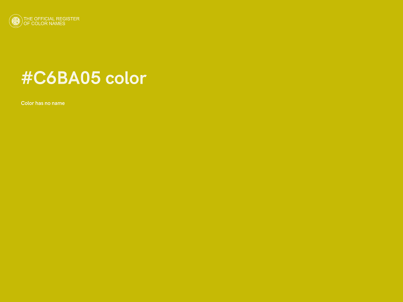 #C6BA05 color image