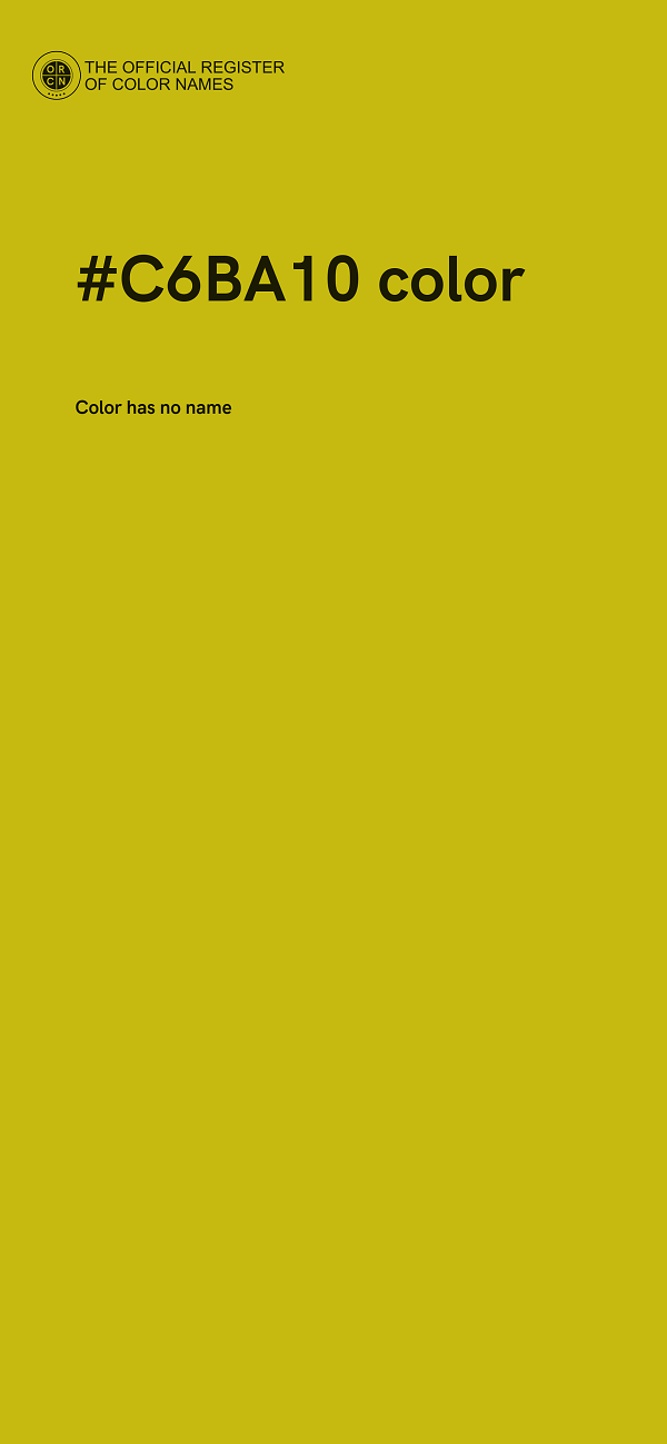 #C6BA10 color image