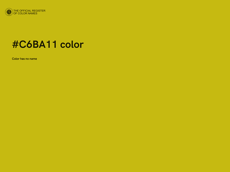 #C6BA11 color image